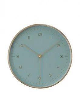 Premier Housewares Elko Gold/Mint Wall Clock