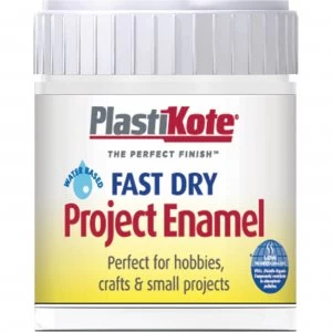 Plastikote Fast Dry Enamel Paint White 59ml