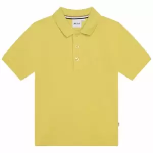 Boss Boss Tonal Polo Shirt Juniors - Yellow