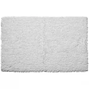 Croydex White Cotton Bathroom Mat Textile Bath Mats/White