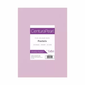 Crafters Companion Centura Pearl A4 Card Pack 40 Sheets Pastels