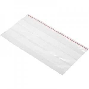 Grip seal bag with write on panel W x H 220 mm x 120 mm Transparent Polyethy