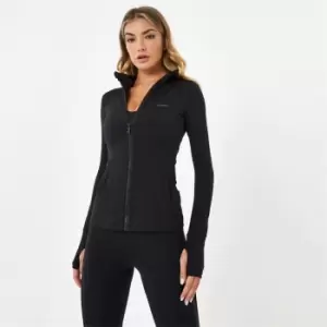 USA Pro Hooded Fitness Jacket - Black