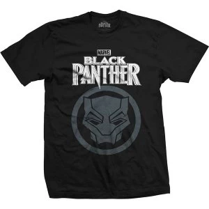 Marvel Comics - Black Panther Big Icon Unisex XX-Large T-Shirt - Black