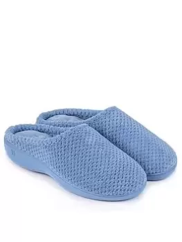 TOTES POPCORN MULE WITH 360 COMFORT, MEMORY FOAM & PILLOWSTEP, Blue, Size 7, Women