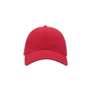 Atlantis Action 6 Panel Chino Baseball Cap (Pack of 2) (One Size) (Red)