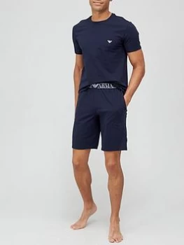 Emporio Armani Endurance Lounge Pyjama Set Navy Size M Men