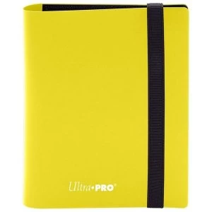 Ultra Pro Eclipse 2-Pocket Pro-Binder - Lemon Yellow