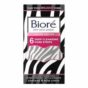 Biore Limited Edition Zebra Deep Cleansing Pore Strips x6