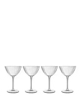 Luigi Bormioli Optica Set Of 4 Martini Glasses - 220Ml