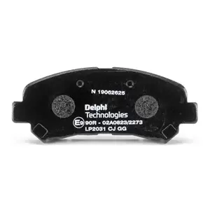 DELPHI Brake pad set not prepared for wear indicator LP2031 Brake pads,Brake pad set, disc brake NISSAN,SUZUKI,Qashqai / Qashqai +2 I (J10, NJ10)