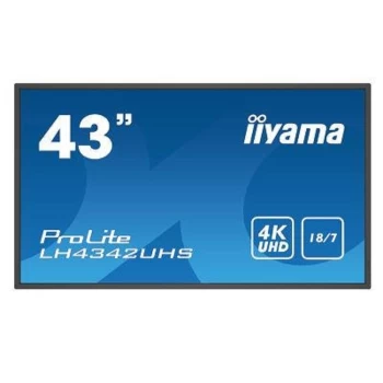 iiyama LH4342UHS-B3 - 43" 4K Ultra HD Professional Digital Signage dis