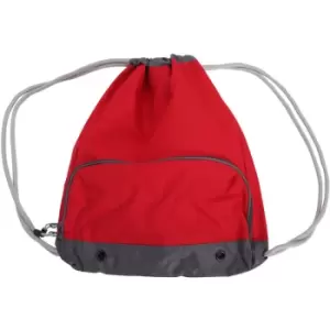 Bagbase - Athleisure Water Resistant Drawstring Sports Gymsac Bag (One Size) (Classic Red)