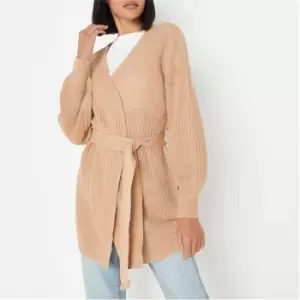 Missguided Oversized Belted Cardigan - Neutral