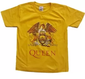 Queen - Classic Crest Kids 11 - 12 Years T-Shirt - Yellow