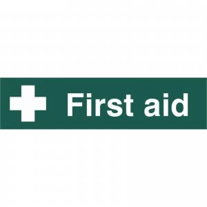 Scan First Aid Sign 200mm 50mm Standard