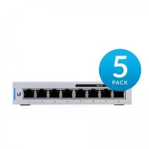 Ubiquiti UniFi 8 Port 60W PoE Gigabit Network Switch US-8-60W-5 - 5 Pa