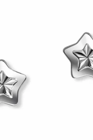 D For Diamond Diamond Cut Star Studs JEWEL E5197