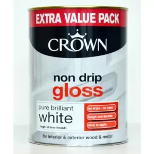 Crown 1.25L - Non Drip Gloss Pure Brilliant White