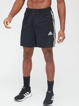 adidas 3-Stripe Shorts - Black/White, Size 2XL, Men