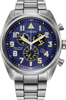 Gents Citizen Eco-Drive Chronograph Wr100 Watch AT2480-57L