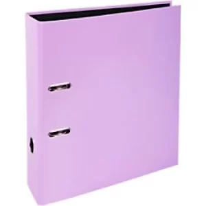Exacompta Lever Arch File 53565E 8mm Carton Purple Pastel 2 Ring Pack of 10