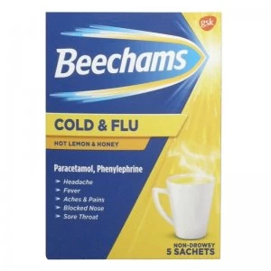 Beechams Cold & Flu Lemon Honey - 5 Sachets
