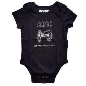 AC/DC - About to Rock Kids Baby Grow - Black