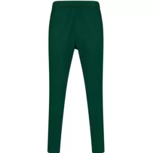Finden & Hales Mens Knitted Tracksuit Pants (L) (Bottle Green/White)