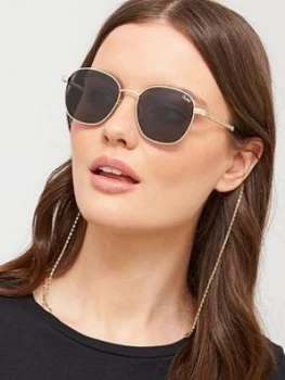 Quay Australia Quay Link Up With Removable Chain Round Sunglasses