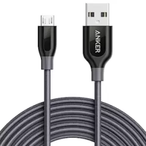 Anker PowerLine+ Micro USB Premium Double-Nylon Braided Cable 3ft - Brand New - Black