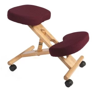 Teknik Wooden Kneeling Chair - Burgundy