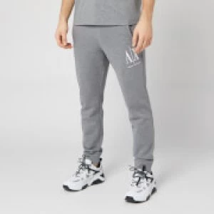Armani Exchange AX Icon Logo Jogging Pants Grey Marl Size L Men