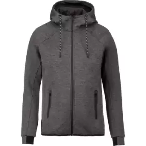 Proact Mens Performance Hooded Jacket (XL) (Deep Grey Heather)