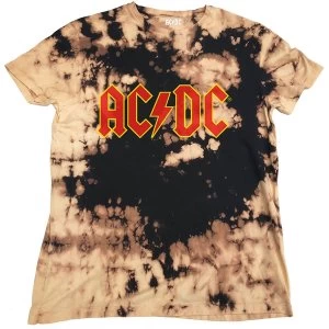 AC/DC - Logo Unisex Large T-Shirt - Brown, Black