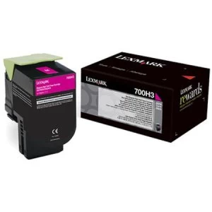Lexmark 70C0H30 Magenta Laser Toner Ink Cartridge