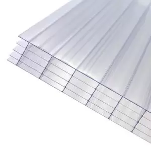 Axiome Clear Polycarbonate Multiwall Roofing Sheet (L)5M (W)1000mm (T)25mm