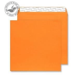 Creative Colour Square Wallet PS Pumpkin Orange 120gsm 160x160mm