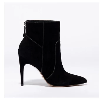Reiss Enya Ankle Boots - Black Suede