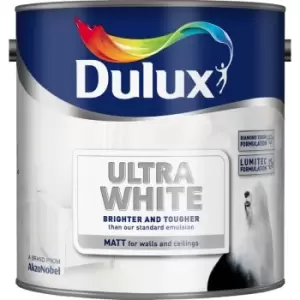 Dulux Ultra White Matt Emulsion Paint 2.5L