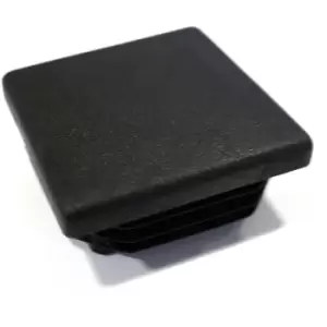 40x40mm Black Plastic End Cap For Profile Rod Insert Plug - Pack of 100