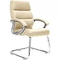 Nautilus Designs Cantilever Chair Bcp/T401/Cm Non Height Adjustable Cream Chrome