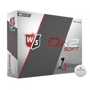 Wilson DX2 Soft Golf Balls 12 Pack - White