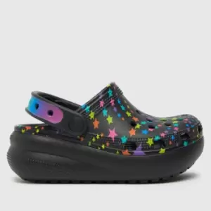 Crocs Black Classic Cutie Disco Girls Junior Sandals