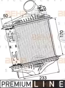 Air Conditioning Heat Exchanger 8ML376746-241 by BEHR