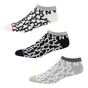 DKNY Clara 3 Pack of Liner Socks Womens - Multi