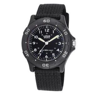 Lorus RRX89FX9 Military Style Canvas Strap Sports Watch
