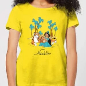 Disney Aladdin Princess Jasmine Womens T-Shirt - Yellow - XXL