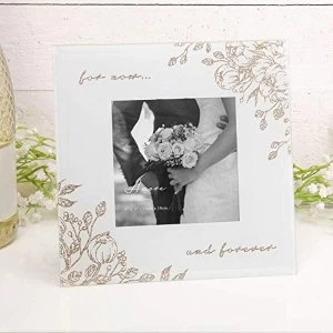 4" x 4" - Amore By Juliana Glass Floral Frame - Forever
