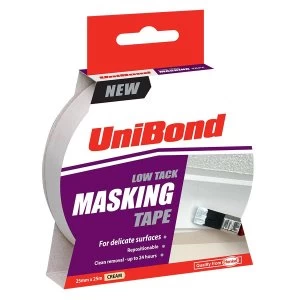 Unibond Low Tack Mask Tape 25m